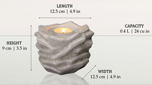 Size dimensions Shown in the Craquelure
