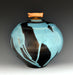 Raku Fired Urn with Copper Glaze 228 -angle 2