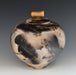 Raku Horsehair Fired Urn 424 - angle 2