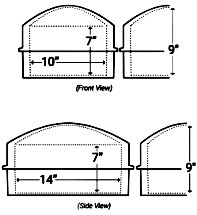 Regent Vault size schematic 