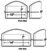 Regent Vault size schematic 