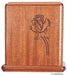 Mahogany Wood Cremation Urn
Laser Engraved with Single Rose