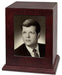 Photo Display Cremation Urn in Rosewood