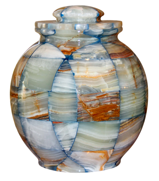 Triumph Onyx Blue Marble Urn 