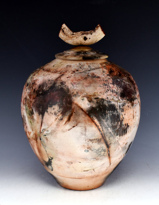 Saggar Burnished Fired Urn 288 - angle 2