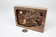 Keepsake Urn Size Comparison: Keepsake urn with quarter