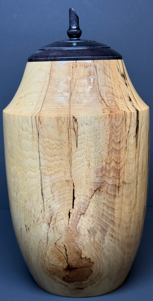 Serenity Spalted Hickory Turned Urn 27
