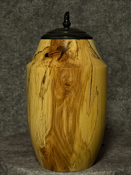 Serenity Spalted Hickory Turned Urn 27