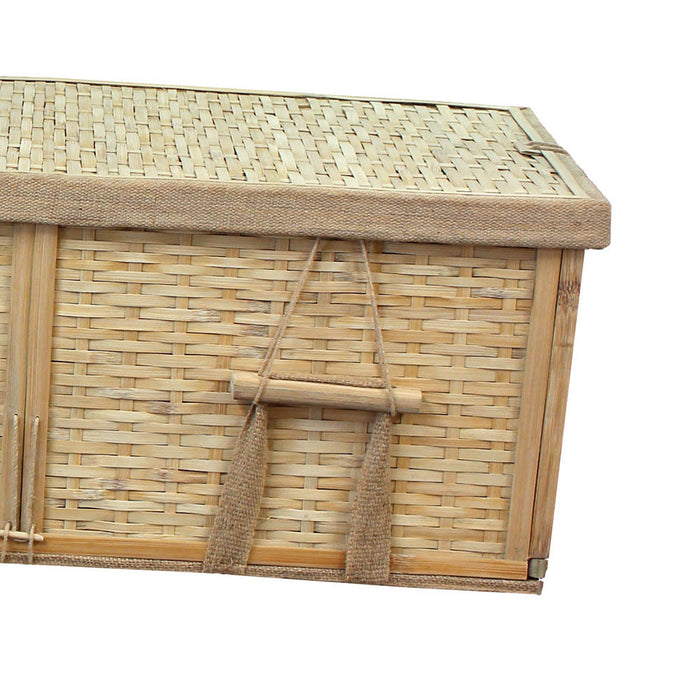 Bamboo Casket Detail: Foot