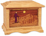 Skiing Home Cremation Urn - Urn with Skier