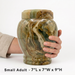 Silas - Multi-Green Onyx Marble Urn -Small Adult