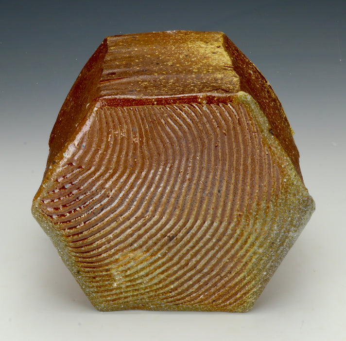 Small Anagama Ceramic Urn - "Mizusashi" - bottom