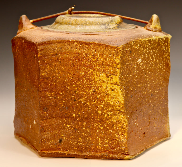 Small Anagama Ceramic Urn - "Mizusashi"