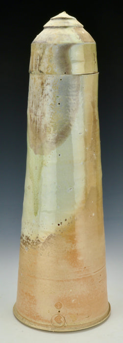 Small Wood-Fired Porcelain Tower Urn