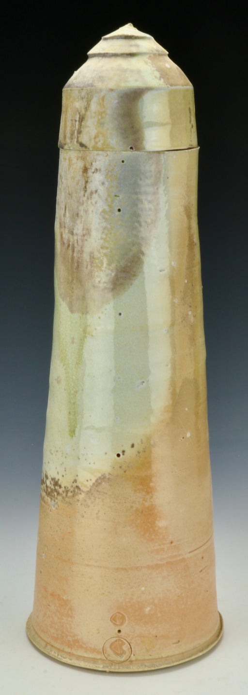 Small Wood-Fired Porcelain Tower Urn