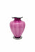 Glass urn with mauve colors