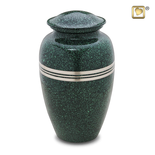 Emerald Green Metal Cremation Urns - Adult Urn