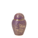 Speckled Purple Butterfly Brass Cremation Urn - keepsake 