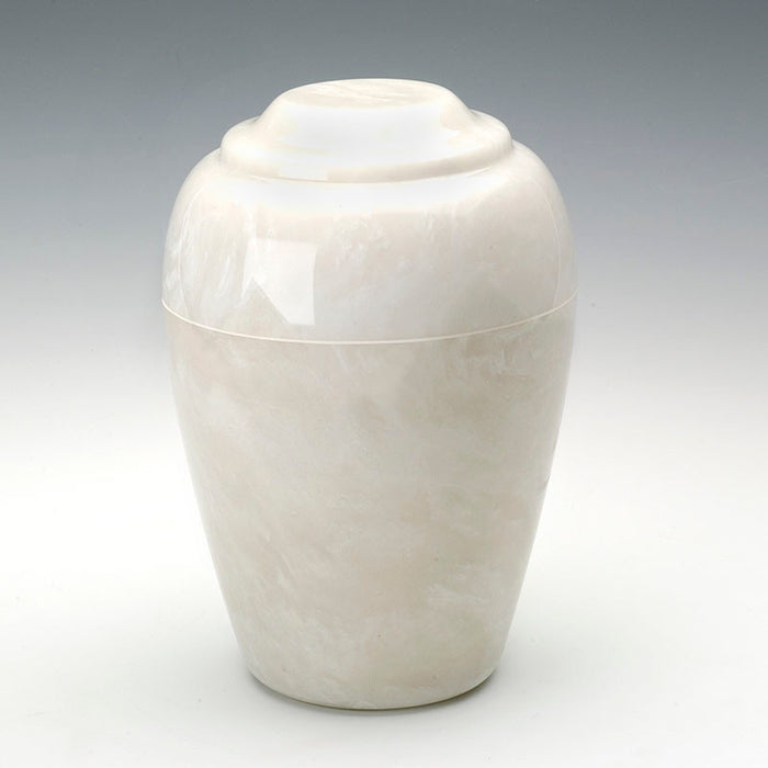 Grecian Cultured Onyx Cremation Urn in Pearl