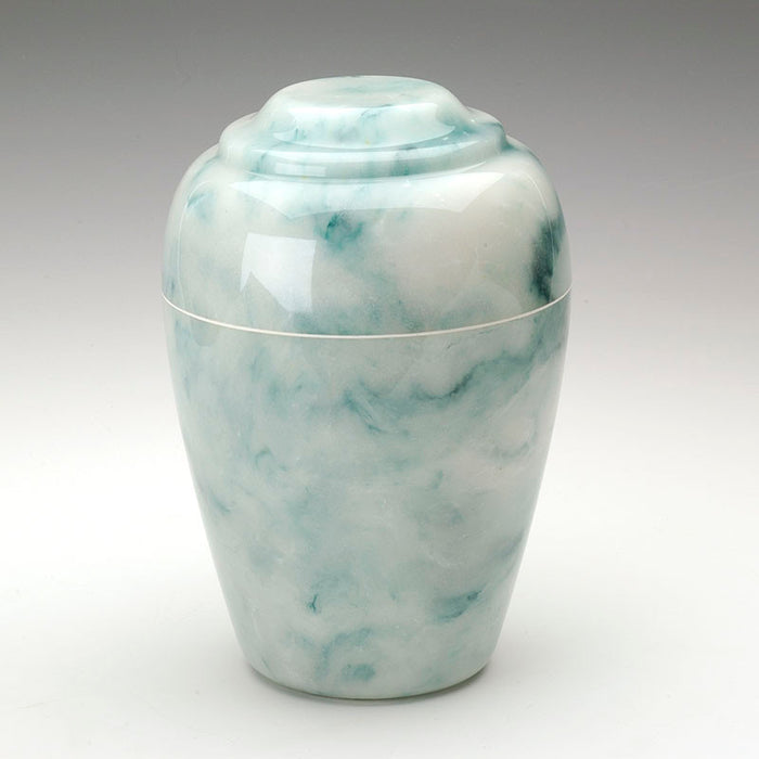 Grecian Cultured Onyx Cremation Urn in Teal