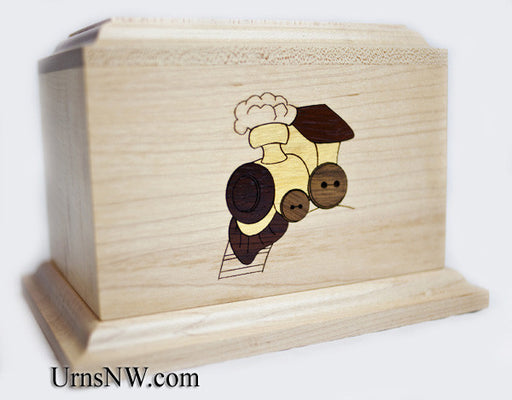 Train Inlay Child Urn