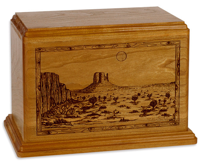 Desert Mesa Cremation Urn - Mahogany