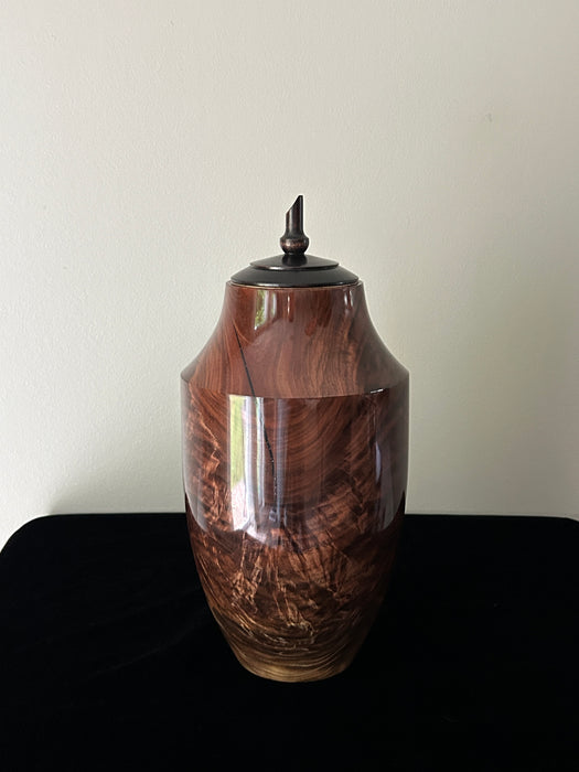 Serenity Walnut Small Turned Urn