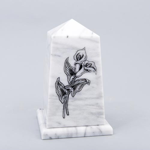 Viewpoint Youth/Sharing Natural Marble Cremation Urn (Engraved sample)