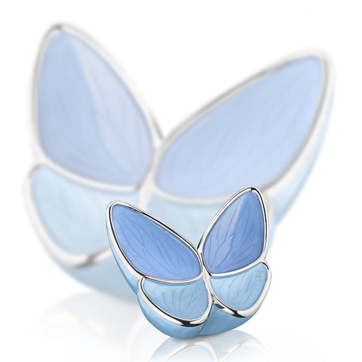 Keepsake Butterfly Cremation Urn in Blue