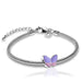 Butterfly Cremation Urn Bracelet in Lavender - Includes bracelet chain