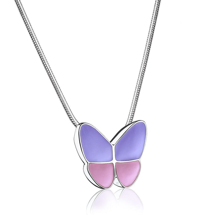 Butterfly Cremation Urn Necklace in Lavender - Includes necklace chain