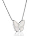 Butterfly Cremation Urn Necklace in White - Includes necklace chain