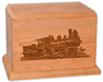 Laser Carved Train Cremation Urn