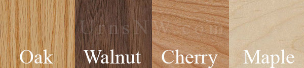 Wood options: Oak, Walnut, Natural Cherry, Maple