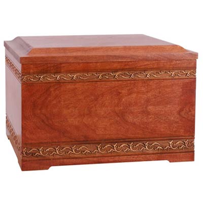 Cherry Wood Cremation Urn for Ashes