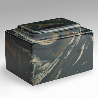 Camouflage Urn in Marble