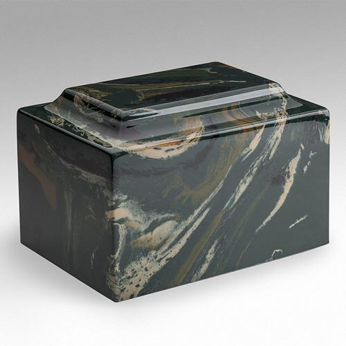 Camouflage Cultured Marble Urn