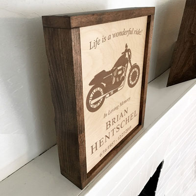 Memorial Plaque Urns for Display at Home
